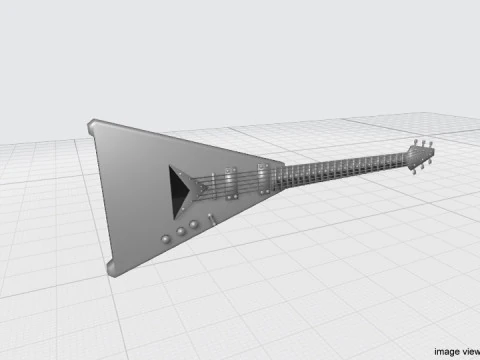 Guitar Electric - Type 2 3D Model