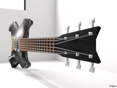 Guitar Electric - Type 3 3D Model
