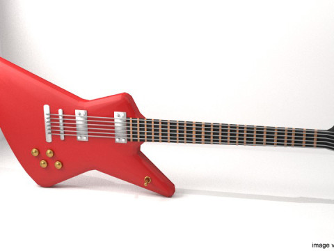 Guitar Electric - Type 4 3Dモデル