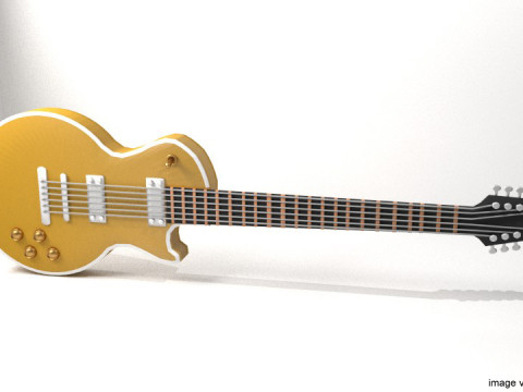 Guitar Electric - Type 5 3Dモデル