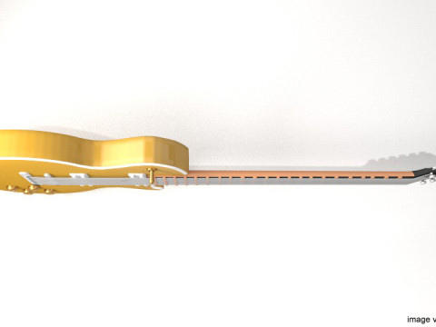 Guitar Electric - Type 5 3D Модель