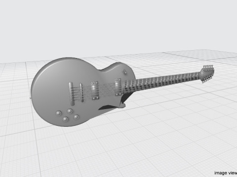 Guitar Electric - Type 5 3D Модель