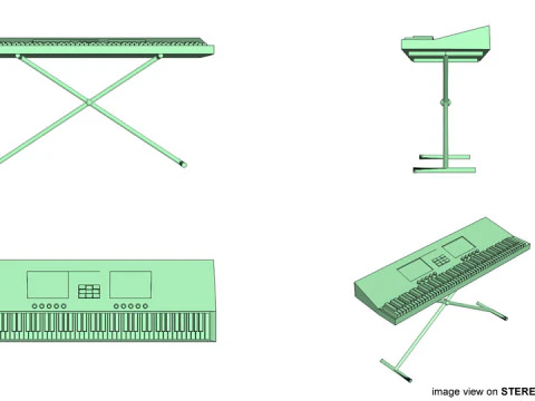 Piano - Electronic 3D Model