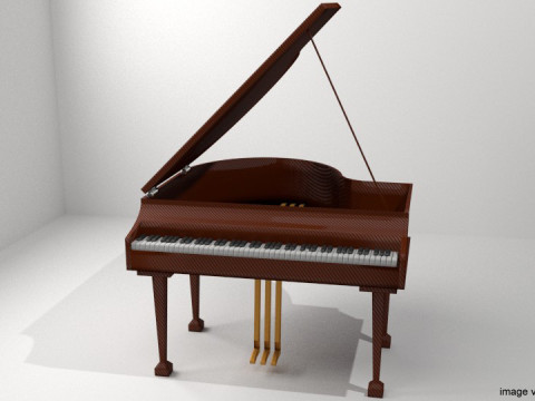 Piano - Grand 3D Модель