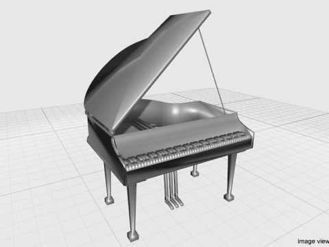 Piano - Grand 3D Model