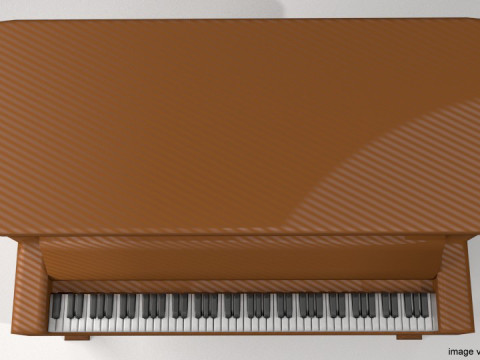 Piano - Upright Modèle 3D