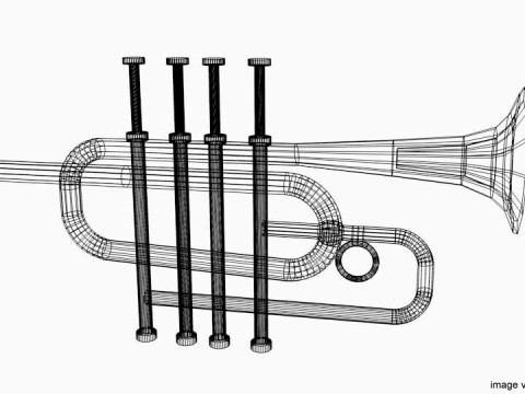 Trumpet Type 3 Model 3D