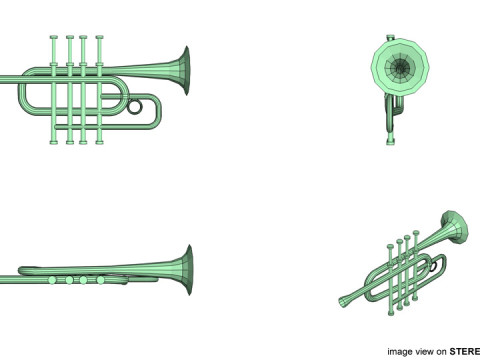 Trumpet Type 3 Model 3D