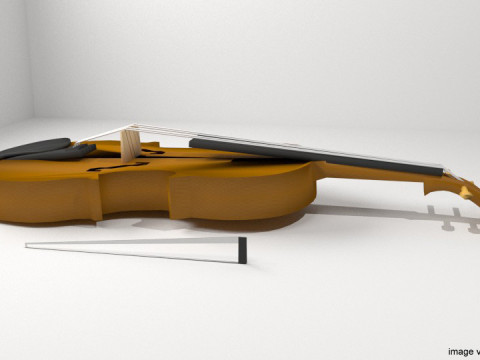 Violin 3Dモデル