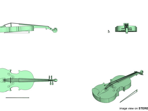 Violin 3D मॉडल