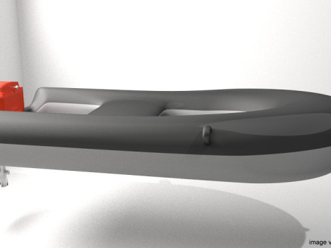 Inflatable Motor Boat - Type 1 3D 모델