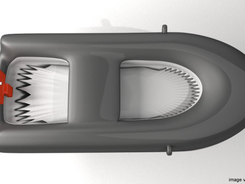 Inflatable Motor Boat - Type 1 3D मॉडल