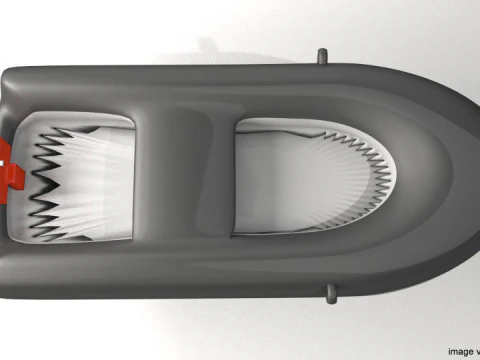 Inflatable Motor Boat - Type 1 3D Model
