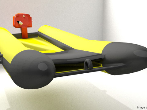 Inflatable Motor Boat - Type 2 Model 3D