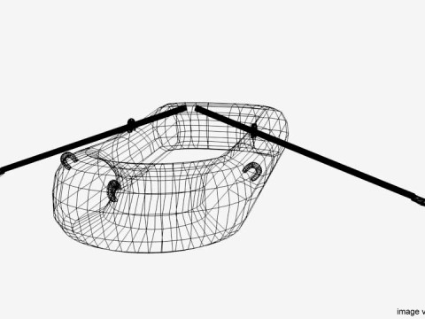 Inflatable Row Boat - Type 1 3D मॉडल