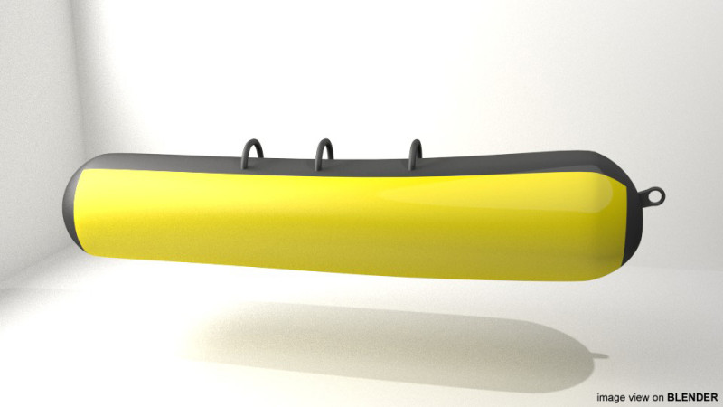 Inflatable Tube Model 3D .c4d .max .obj .3ds .fbx .stl .blend
