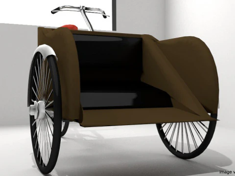 Risci&ograve; - autista posteriore Modello 3D