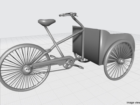 Rickshaw - Back-driver 3D मॉडल