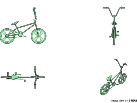 Bicycle - BMX 3D Model