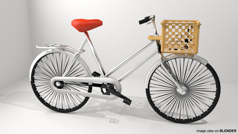 Bicycle - Commuter Model 3D .c4d .max .obj .3ds .fbx .stl .blend 
