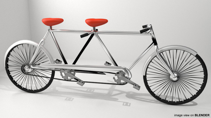 Bicycle - Cruiser Modelo 3D .c4d .max .obj .3ds .fbx .stl .blend 