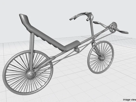 Bicycle - Recumbent 3D Model