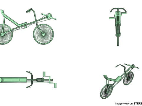 Bicycle - Recumbent 3D Model