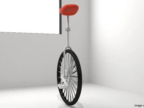 Bicycle - Unicyle 3D Model