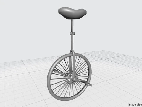 Bicycle - Unicyle 3D Model