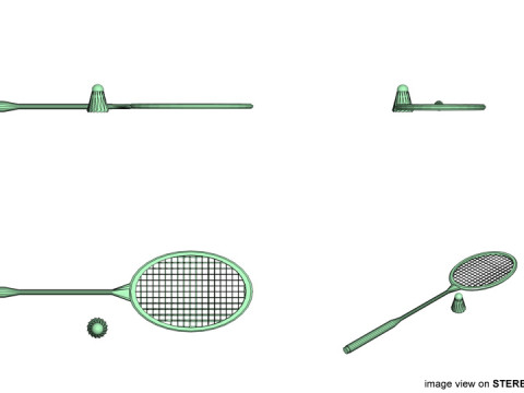 Sport Equipment - Badminton 3D Model
