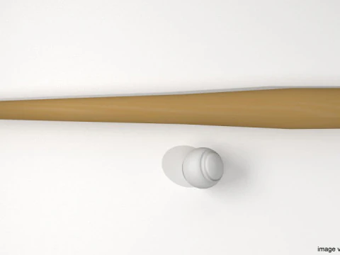 Sport Equipment - Baseball 3D Model