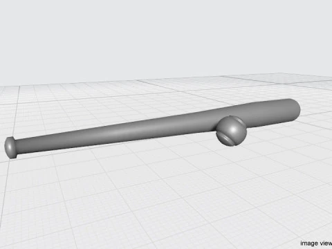 Sport Equipment - Baseball 3D Model