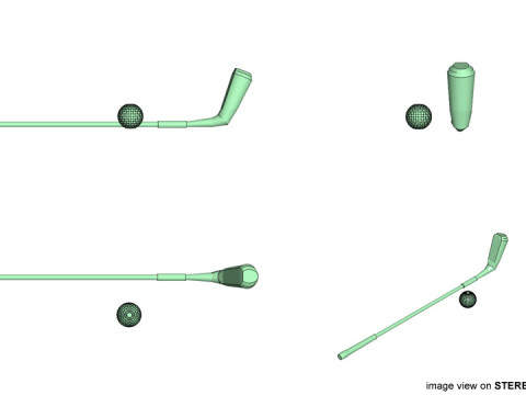 Sport Equipment - Golf Model 3D