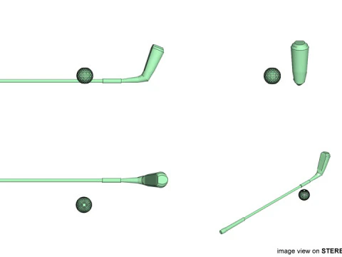 Sport Equipment - Golf 3D Model