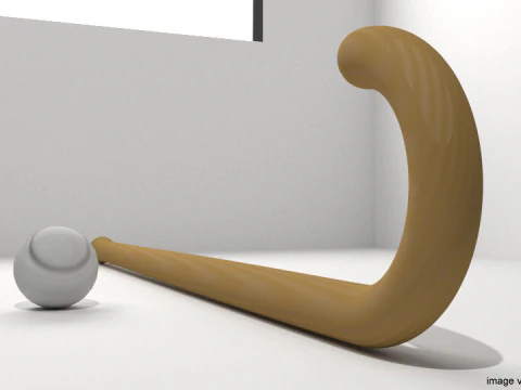 Sport Equipment - Grass Hockey 3D Model