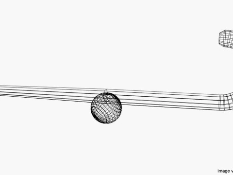 Sport Equipment - Grass Hockey 3D Model