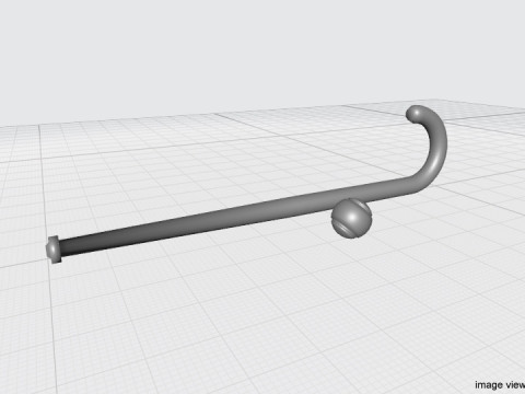 Sport Equipment - Grass Hockey 3D Модель