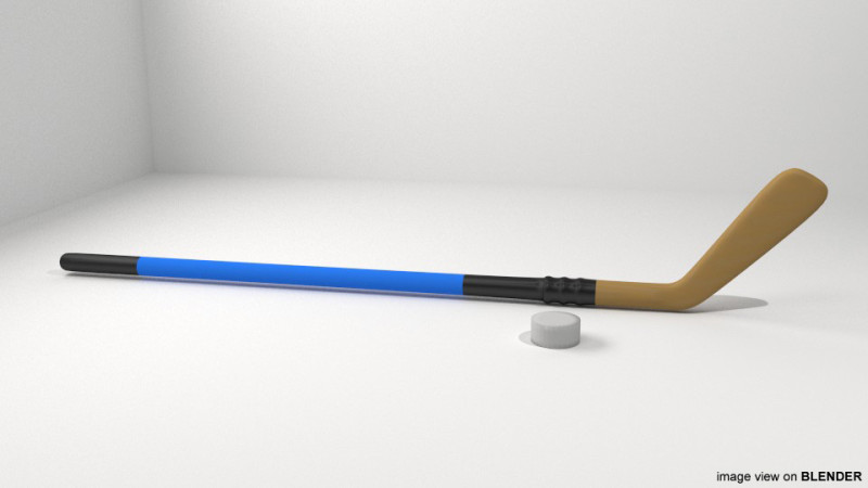 Sport Equipment - Ice Hockey Model 3D .c4d .max .obj .3ds .fbx .stl .blend 
