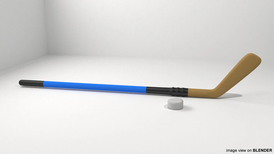 Sport Equipment - Ice Hockey 3D Model .c4d .max .obj .3ds .fbx .stl .blend 