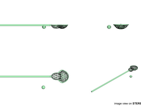 Sport Equipment - Lacrosse 3D Модель