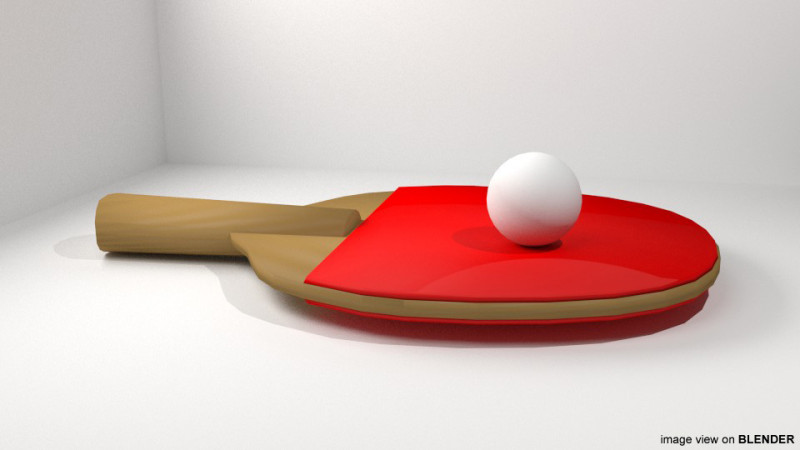 Sport Equipment - Ping-Pong Modello 3D .c4d .max .obj .3ds .fbx .stl .blend 