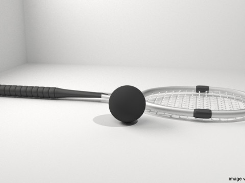 Sport Equipment - Squash 3D Модель