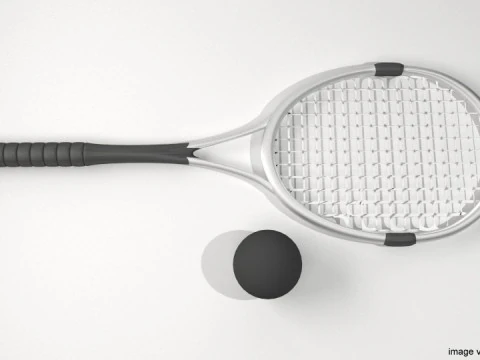 Sport Equipment - Squash 3D Model