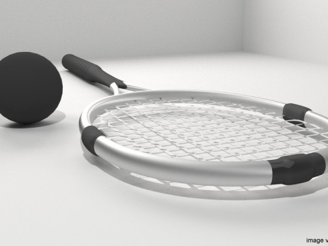 Sport Equipment - Squash 3D Model