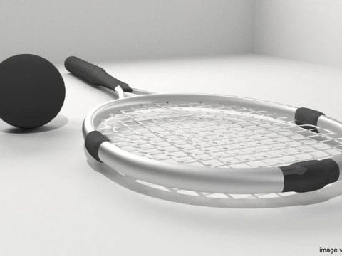 Sport Equipment - Squash 3D Model