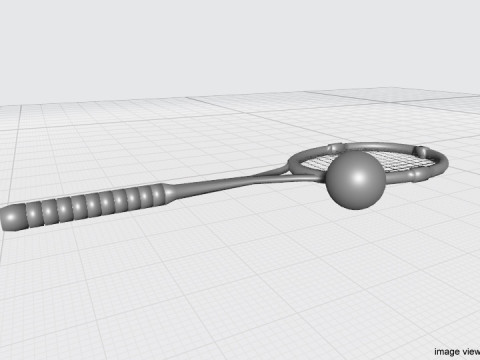 Sport Equipment - Squash 3D Model