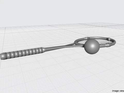 Sport Equipment - Squash 3D Model