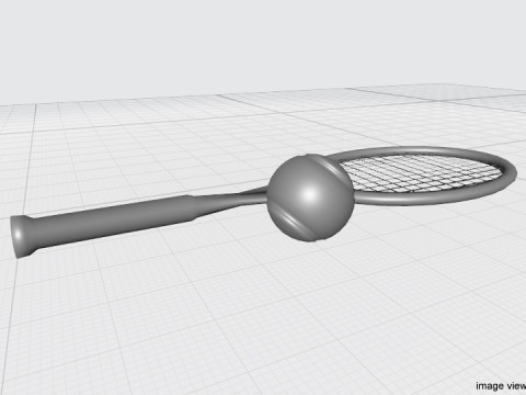 Sport Equipment - Tennis 3D 模型