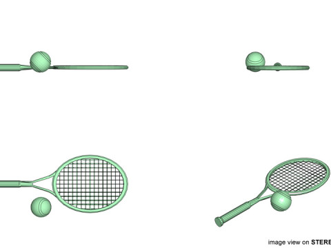 Sport Equipment - Tennis 3D 模型