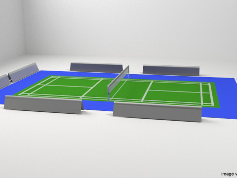 Game Court - Badminton 3D मॉडल